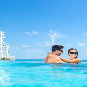 Mexico Honeymoon Packages Sun Palace Cancun Couple Infinity Pool