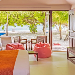 Adaaran Select Hudhuranfushi Maldives Honeymoon Packages Deluxe Beach Villa1