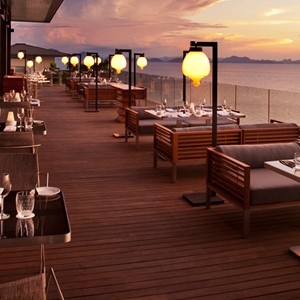 Conrad Koh Samui - Thailand Honeymoon Packages - dining terrace