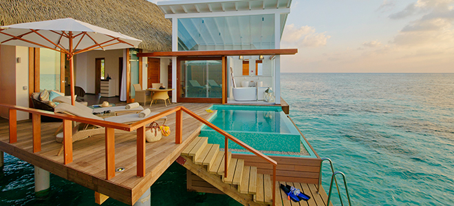 Kandolhu Island - ocean pool villa