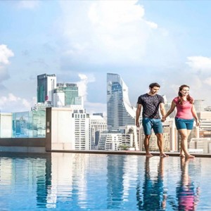 Thailand Honeymoon Packages Rembrandt Hotel Bangkok Couple Walking By Pool