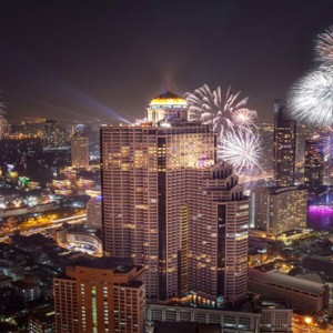 Thailand Honeymoon Packages Lebua At State Tower Fireworks At Night Exterior