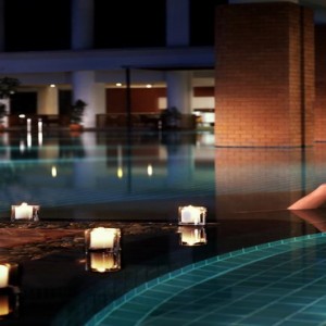 Thailand Honeymoon Packages Lebua At State Tower Pool At Night1