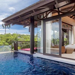 The Vijitt - Luxury Thailand Honeymoon Packages - Prime Pool Villa pool and bedroom view