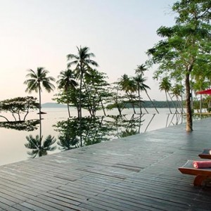 The Vijitt - Luxury Thailand Honeymoon Packages - pool and sun loungers