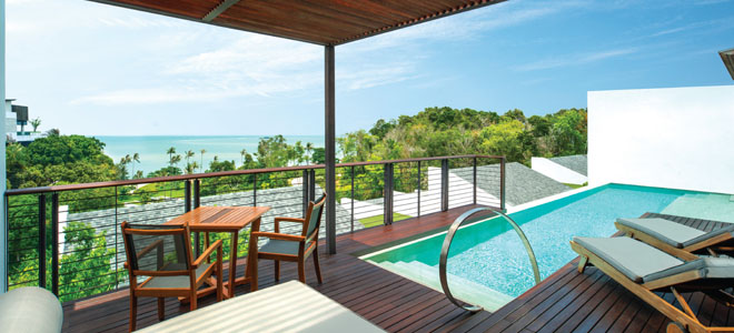 w retreat koh samui - thailand honeymoon packages - terrace 2