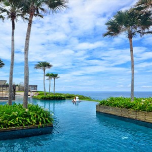 alila uluwatu - bali honeymoon packages - pool view