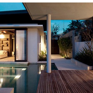 alila villas soori - bali honeymoon packages - private deck