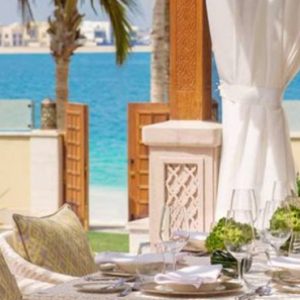 Dubai Honeymoon Packages One&Only The Palm Two Bedroom Beachfront Villa Dining Outdoor