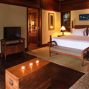 Enchanted Island Resort - Seychelles Luxury Honeymoons - romantic bedroom