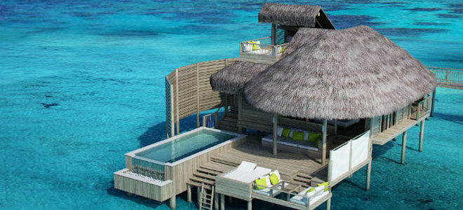 Six Senses Laamu - Maldives Honeymoon Packages - water villa pool
