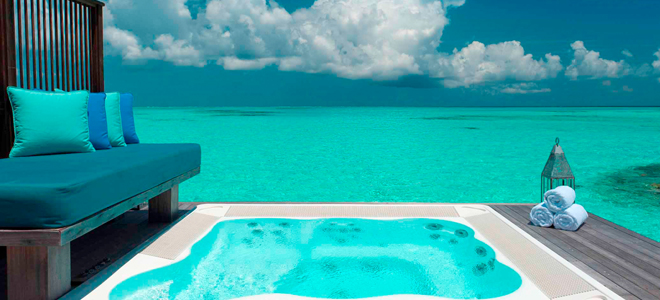 conrad hilton rangali island spa over water villa maldives honeymoon