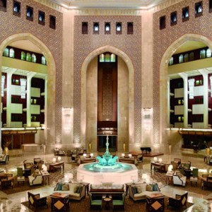 Oman Honeymoon Packages Al Bustan A Ritz Carlton Hotel The Atrium Tea Lounge