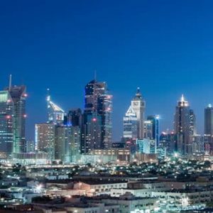 Dubai Honeymoon Packages Conrad Dubai Hotel Exterior City Views At Night