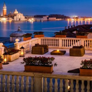Italy Honeymoon Packages Baglioni Hotel Luna, Venice Balcony View At Night