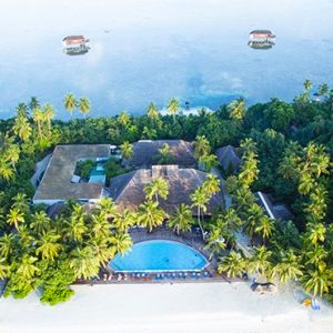 Maldives Honeymoon Packages Medhufushi Island Resort Areial View 5