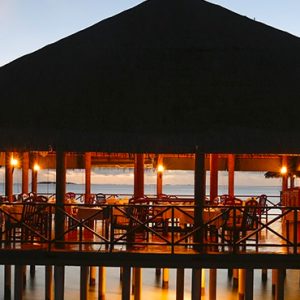 Maldives Honeymoon Packages Medhufushi Island Resort Dining Exterior 2