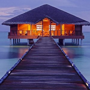 Maldives Honeymoon Packages Medhufushi Island Resort Spa Exterior At Night