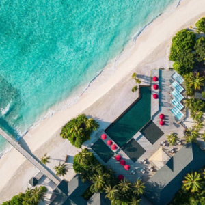NH Collection Maldives Havodda Resort Maldives Honeymoon Packages Aerial View Of Resort