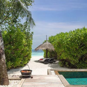 NH Collection Maldives Havodda Resort Maldives Honeymoon Packages Sunrise Beach Pool Villa1