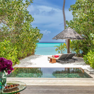 NH Collection Maldives Havodda Resort Maldives Honeymoon Packages Sunset Beach Pool Villa1