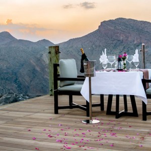 Oman Honeymoon Packages Alila Jabal Akhdar Dining 2