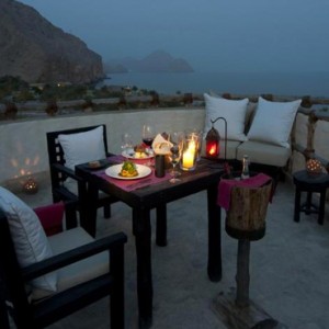 Oman Honeymoon Packages Six Senses Zighy Bay Oman Dining 11