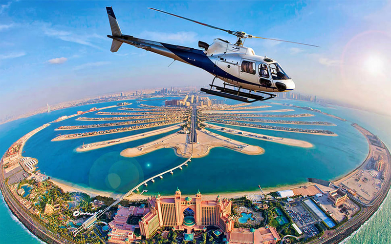 Dubai Aerial View Helicopter Ride Tour Dubai Honeymoons