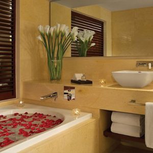 Mexico Honeymoon Packages Secrets Playa Mujeres Suite Bathroom