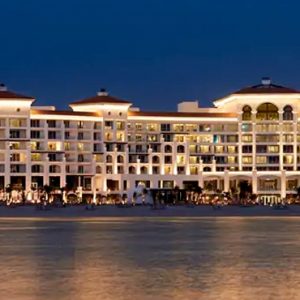 Dubai Honeymoon Packages Waldorf Astoria Dubai Palm Jumeirah Hotel Exterior At Night