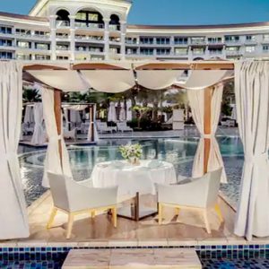 Dubai Honeymoon Packages Waldorf Astoria Dubai Palm Jumeirah Poolside Dining
