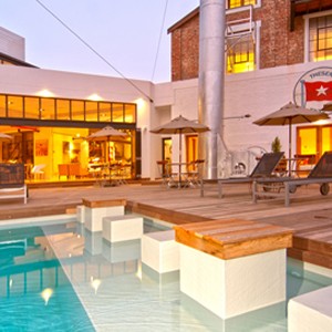 The Turbine Boutique Hotel & Spa - South Africa Honeymoon - Pool Evening