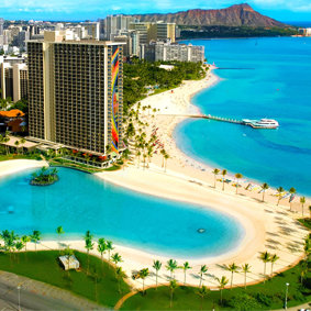 thumbnail - Hilton Hawaiian Waikiki Beach - Luxury Hawaii Honeymoon Packages