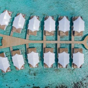 Aerial View Of Water Villas Cinnamon Hakuraa Huraa Maldives Honeymoons