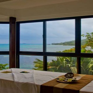 Coco de Mer & Black Parrot Suites - Luxury Seychelles Honeymoon Packages - Spa treatment room with a view