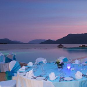 Malaysia Honeymoon Packages The Westin Langkawi Resort And Spa Poolside Dinner