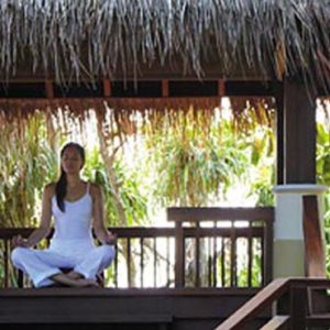 Maldives Honeymoon Packages Shangri La’s Villingili Resort And Spa Meditation Pavilion At CHI, The Spa