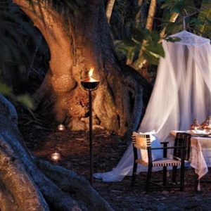 Maldives Honeymoon Packages Shangri La’s Villingili Resort And Spa Jungle Dinner