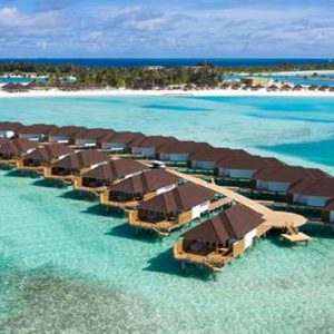 Maldives Honeymoon Packages Sun Siyam Olhuveli Aerial View Of Water Villas1