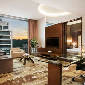 Park Hotel Clarke Quay - Luxury Singapore Honeymoon packages - Park Suite living room