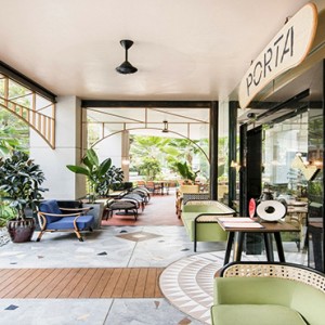 Park Hotel Clarke Quay - Luxury Singapore Honeymoon packages - Porta restaurant exterior