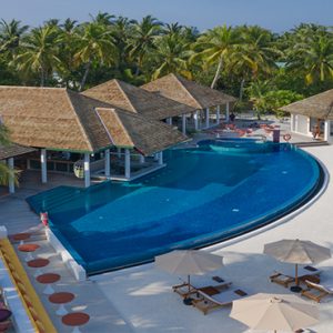 Pool Aerial1 Cinnamon Hakuraa Huraa Maldives Honeymoons