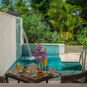 St Lucia Honeymoon Packages Sandals Halcyon Beach Honeymoon Butler Room W Private Pool Sanctuary3