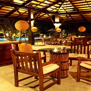 cinnamon wild yala-sri lanka honeymoon packages-night dinner tables