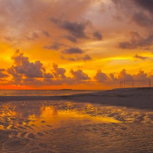 Sunset On The Beach 2 Dhigufaru Island Resort Maldives Honeymoons