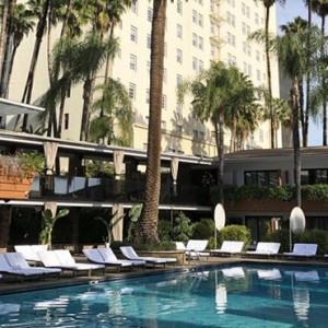 Los Angeles Honeymoon Packages Hollywood Roosevelt Hotel Pool Cafe