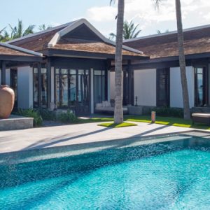 Vietnam Honeymoon Packages Four Seasons Resorts Nam Hai Five Bedroom Beachfront Pool Villa