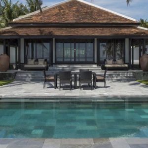 Vietnam Honeymoon Packages Four Seasons Resorts Nam Hai Three Bedroom Ocean View Pool Villa 2