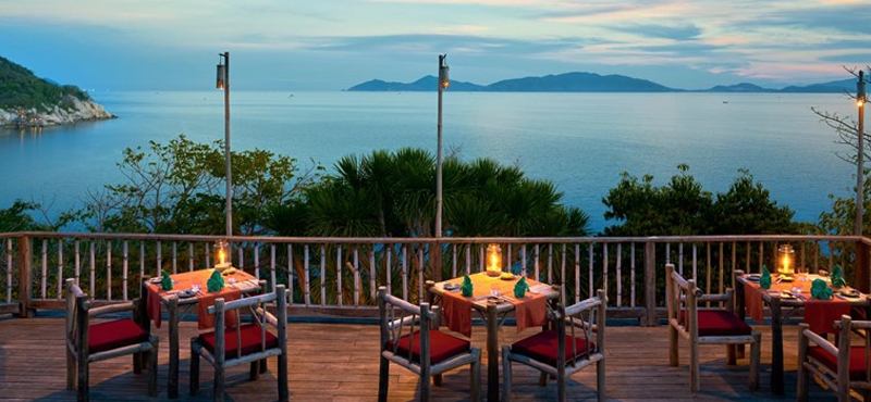 Vietnam Honeymoon Packages Six Senses Ninh Van Bay Dining By The Rocks