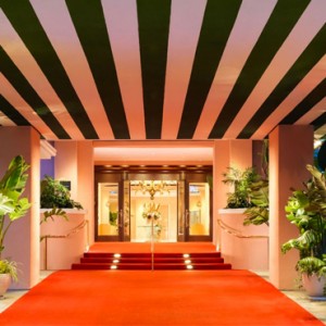 exterior - beverly hills hotel - luxury los angeles honeymoon packages